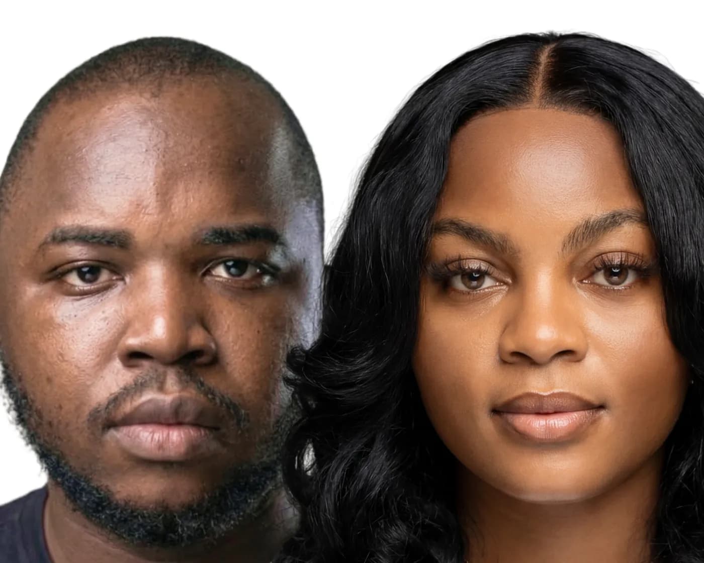 Joshua Omobola, left, and Mercy Thaddeus, right
